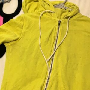 Early 2000s Victoria’s Secret Pink vintage yellow zip up